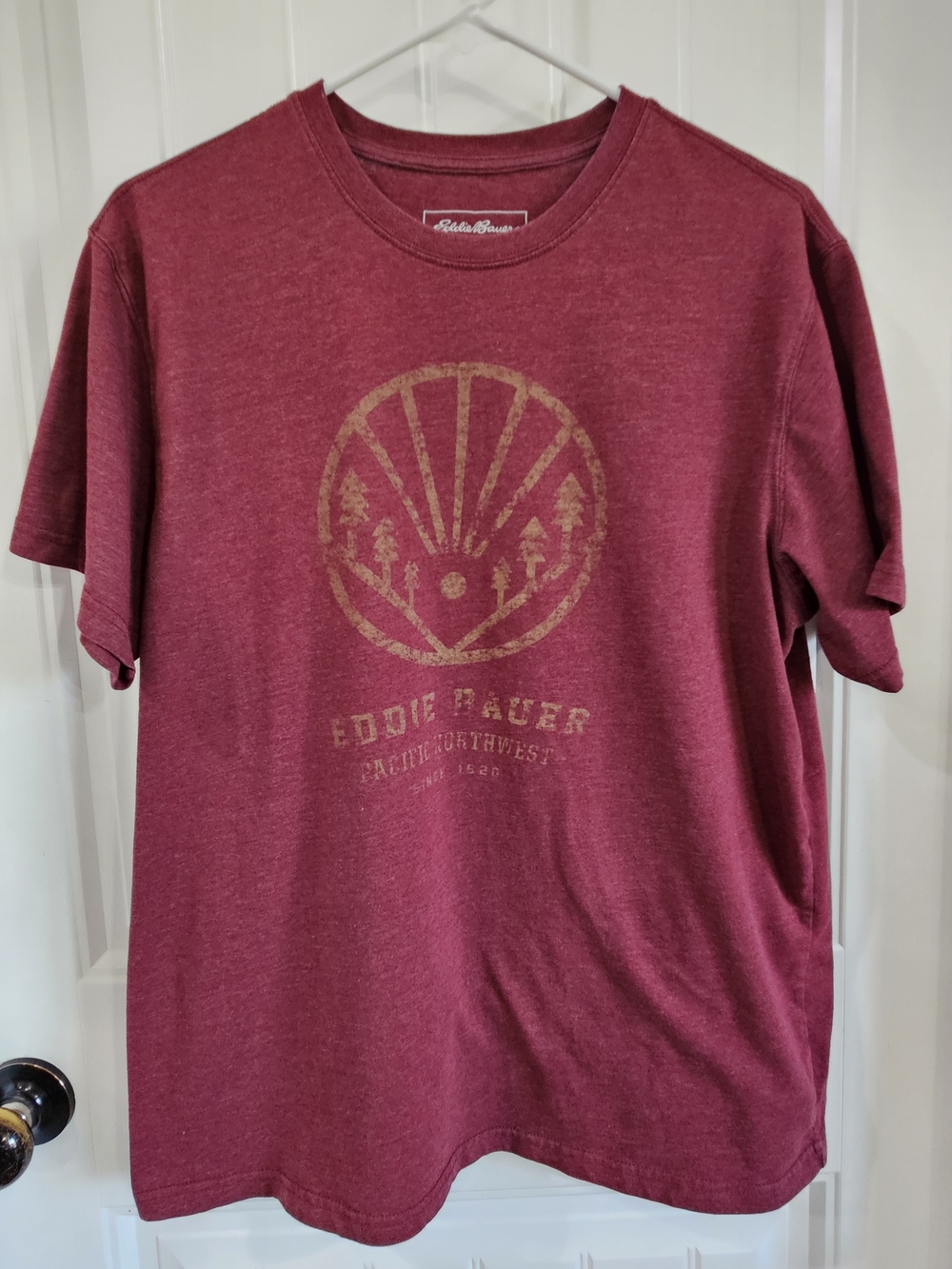 Eddie Bauer Short Sleeve Pacific Northwest Tshirt Size Large
